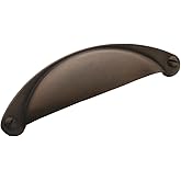 Amerock | Cabinet Cup Pull | Antique Rust | 2-1/2 inch (64 mm) Center to Center | Cup Pulls | 1 Pack | Drawer Pull | Drawer H