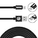 USB Type C Cable RENYANG 6.6ft C to USB A 2.0 Nylon Braided Fast Sync Charger Cord for Nexus 6p Nexus 5X Lumia 950xl 950 LG G5 OnePlus 2 Nokia N1 ZUK Z1 Apple MacBook and More (Black)