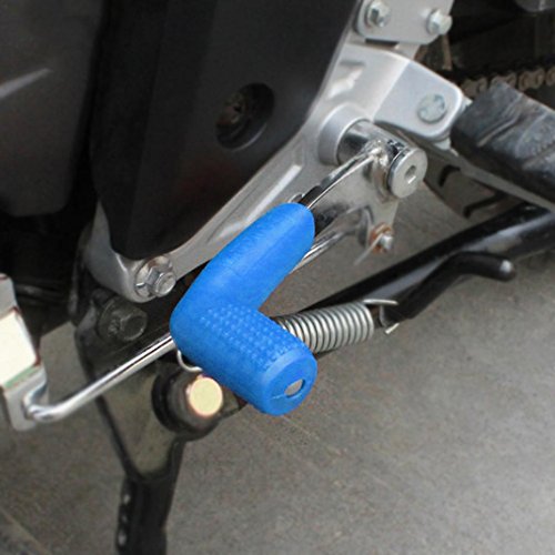 Ecosin Shifter Cover Rubber Gear Shift Shifter Sock Cover Boot Protector Dirt Bike Motorcycle For Kawasaki, Honda, Suzuki, Yamaha, Honda Goldwing (Blue)
