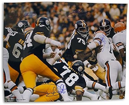Autographed Steel Curtain Pittsburgh Steelers 16x20 Photo At