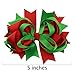 QtGirl Christmas Hair Bows Ribbon Hairbow Alligator Clips for Teenager Kids in