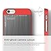 iPhone 6S Case, elago [Outift Matrix][Extreme Red/Dark Gray] - [Premium Hybrid Construction][Brushed Aluminum][Spark Design Award] - for iPhone 6/6S