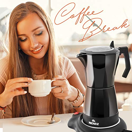 Klassische Espressokocher für 6 Tassen, Innenraum aus Aluminium, zertifiziertes Material, ergonomischer Griff… – Bild 7