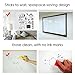 Dry Erase Wall Decal, Self-Adhesive Wall Sticker Wall Paper Whiteboard Wall Decals for School, Office, Kids DIY Home 17.7 by 78.7 Inches, with 1 Marker Pen (White)