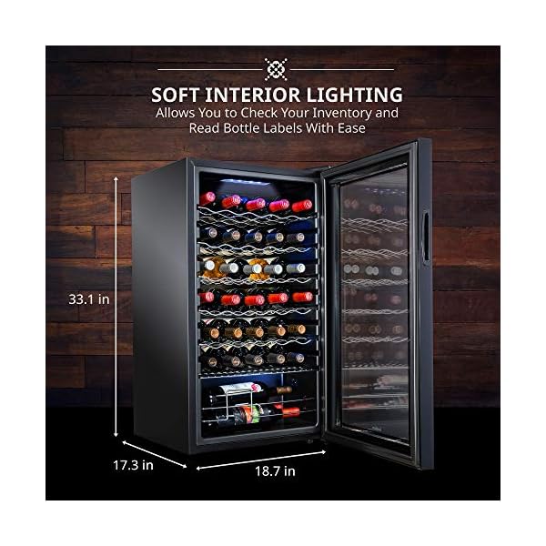 Ivation-34-Bottle-Compressor-Wine-Cooler-Refrigerator-wLock-Large-Freestanding-Wine-Cellar-For-Red-White-Champagne-or-Sparkling-Wine-41f-64f-Digital-Temperature-Control-Fridge-Glass-Door-Black