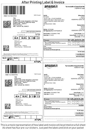 pre cut label sheets