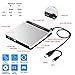 NOLYTH External DVD Drive USB 3.0 Type-C CD/DVD Burner with SD/TF/USB Ports, Portable DVD Play for Laptop Disk Drive Optical Drive CD ROM External Drive for Laptop Mac PC Windows MacBook Apple Desktop
