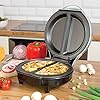 Dual Omelette Maker Electric - Easy Clean Non-Stick Cooking Plate - Makes Healthy Omelettes, Scrambled & Fried Eggs…