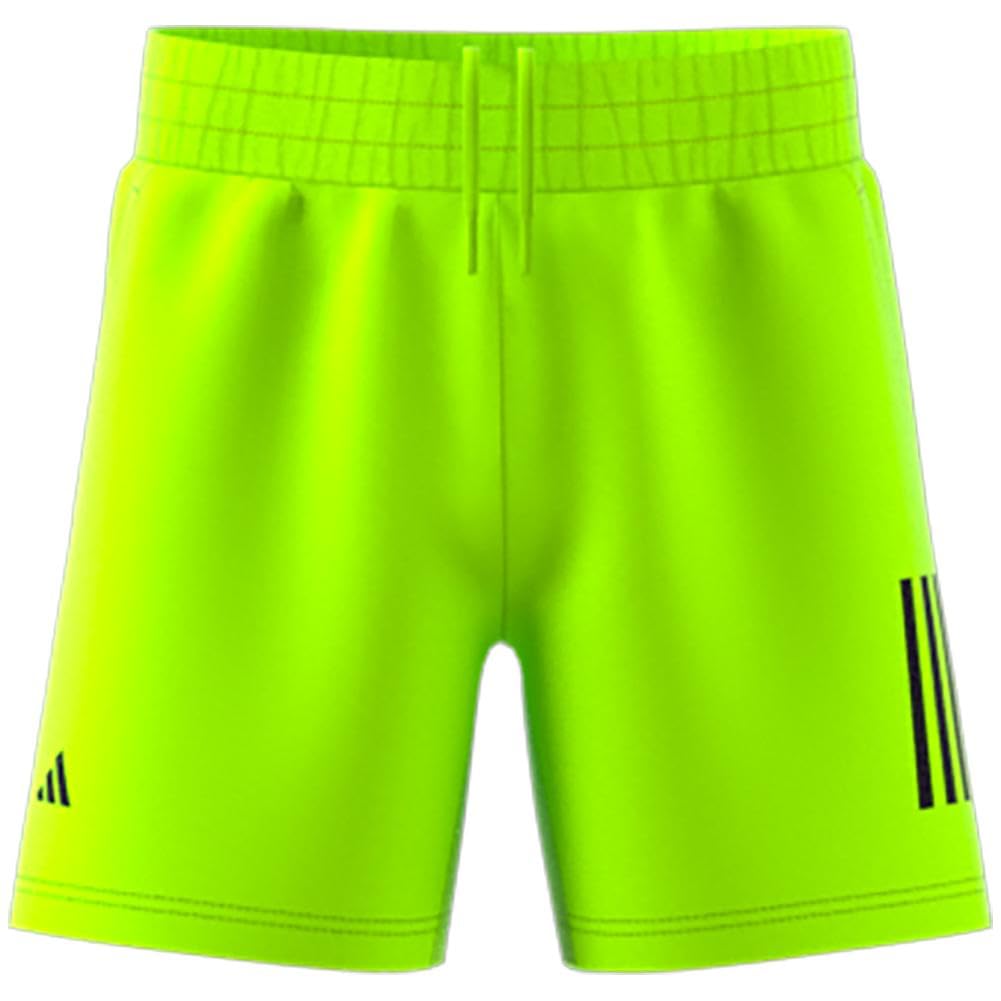 Photo 1 of adidas Boys Club Tennis 3-Stripes Shorts, Lucid Lemon, X-Large