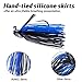 RUNCL Anchor Box - Flipping Jigs, Bass Fishing Jigs 1/2oz - Double Spike Trailer Keeper, Silicone Skirts, Taper-Shaped Streamlined Head, Weedguard System, Proven Colors - Fishing Lures (Pack of 4)