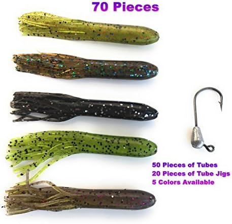 Wtrees # 2Best Tube Jigs Kit for Bass Fishing