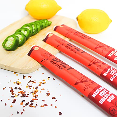 The New Primal Spicy Beef Stick (20 Count) 1 oz Meat Stick 100