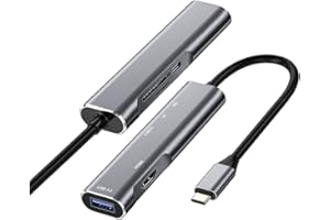 GKEAPZA USB C to HDMI Adapter for Samsung DeX,DeX Station for Galaxy S25/S24/S23/S22/Note20/10/Tab S9/S8/S7,DeX hub with HDMI 4K,USB3.0,PD 60W,SD/TF Card Slot,Steam Deck,Nintendo Switch