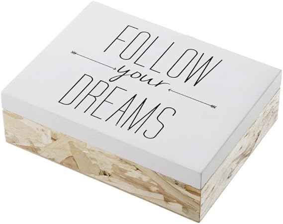Hogar y Mas Caja Blanca de Madera: Amazon.es: Hogar