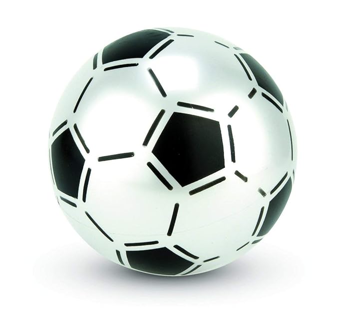 Uninflated Plastic Football 22.5cm, colour varies, one supplied Amazon
