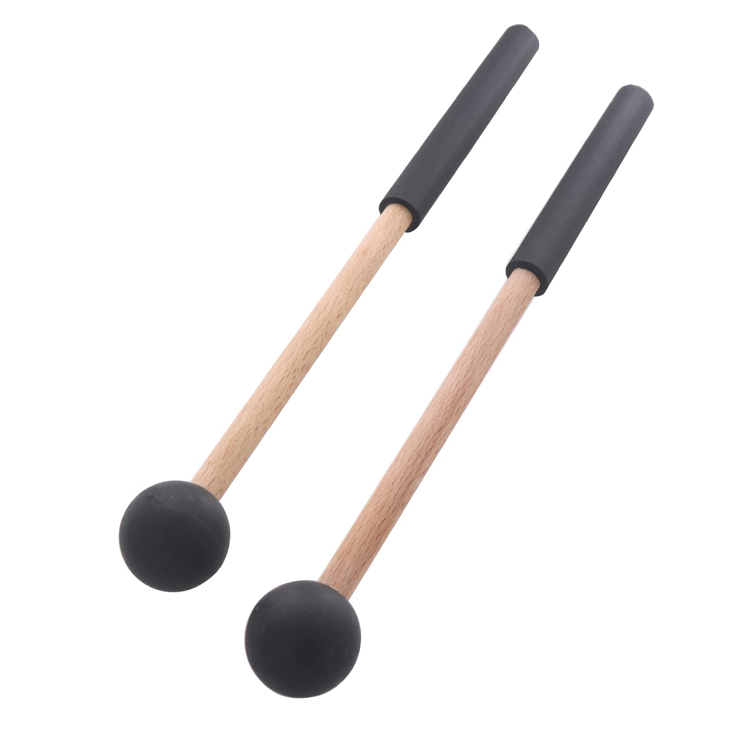 Tooteeru 1 Pair Tongue Drum Mallets Soft Rubber Drum Mallets Sticks for Drums Tongue Drums and Keyboard Percussion