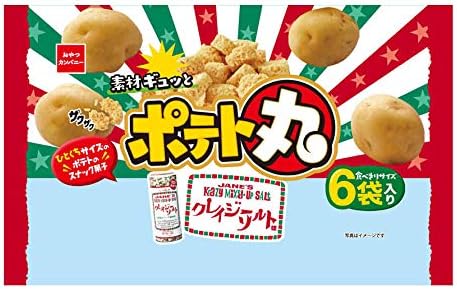 Amazon おやつカンパニー ポテト丸クレイジーソルト味6袋入 108g 12個 おやつカンパニー スナック菓子 通販