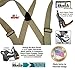 Holdup Airport Friendly/No Buzz Suspenders for Men (Tan 1 1/2