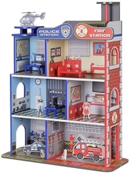 firehouse police station dollhouse