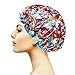 4 Pack Shower Cap Bath Cap Designed for Women Double Layers Waterproof Shower Hat