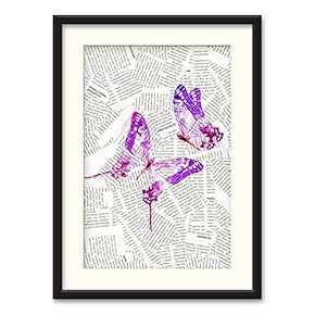 Black Paper Framed Canvas Wall Art...