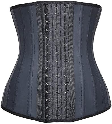 DeepTwist Women's Latex Waist Trainer Weight Loss Body Shaper Tummy Control Cincher Corset
