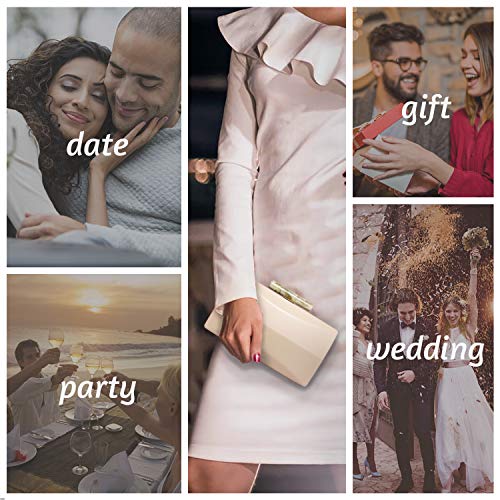 K.T.Fancy Clutch Purses for Women Evening Bag Crossbody Shoulder Handbags for Wedding Party
