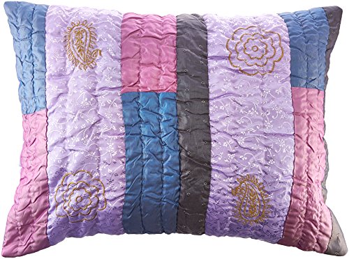 Jaipuri Purple & Pink Std Sham