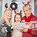 Christmas Reindeer Headbands,Aniwon 6PCS Xmas Headband Hairbands Headwear with Cute Elk Antlers for Kids Adults Christmas Party Supplies