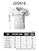 H2H Mens Basic Cotton V-neck T-shirts with Point Shoulder Button Leather Pocket BLACK US L/Asia XL (JDSK16)