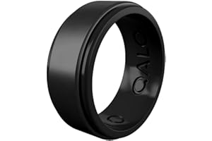QALO Men's Silicone Wedding Band - 9mm Wide x 2mm Thick - Step Edge, Hexagonal & Engraved Mens Silicone Wedding Ring - Breathable Comfort Fit Rubber Rings Men - Durable Engagement Rings for Him