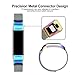 For Fitbit Alta Bands and Fitbit Alta HR Bands Milanese Loop Stainless Steel Metal Bracelet with Unique Magnet Clasp Replacement Bands for Fitbit Alta and Fitbit Alta HR Colorful