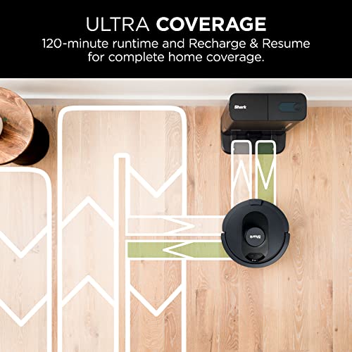 Shark AV2501S AI Ultra Robot Vacuum, with Matrix Clean, Home Mapping, 30-Day Capacity HEPA Bagless Self Empty Base, Perfect for Pet Hair, Wifi, Dark Grey - View 11