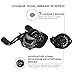 KastKing Stealth Baitcasting Reel - All Carbon Baitcaster Fishing Reel - 6oz Super Light Weight - 16.5 Lb Carbon Fiber Drag, 11 + 1 BB, Dual Brakes
