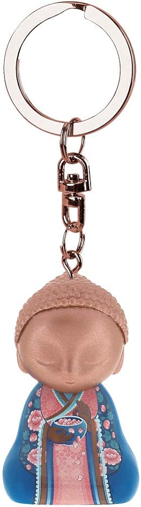 LITTLE BUDDHA Women's Keychain, Multicoloured, 4.5 cm, Multicolored, One size