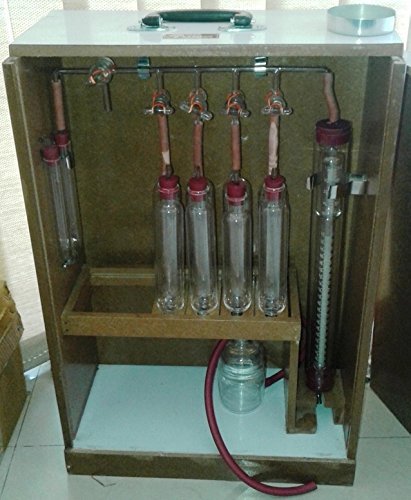 EROSE Orsat Gas Analysis Apparatus 4 Pipette With Glass Stopcock