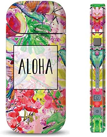 Iqos スキンシール Iqos専用 ハワイ ハワイアン 柄 ボタニカル 花柄 オシャレ かわいい 人気 海外 トレンド アイコス 表 裏 側面 全面対応