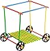 Play22 Building Toys for Kids 400 Set Straws and Connector + Wheels - Colorful and Strong Kids Construction Toys with Special Connectors - Great Gift Building Blocks for Boys and Girls - Original