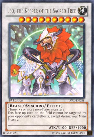 Yu-Gi-Oh! - Leo, the Keeper of the Sacred Tree (LVAL-EN058) - Legacy of the Valiant - 1st Edition - Rare