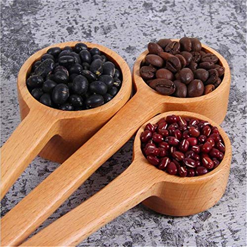 TXSD Holzkaffeeschaufel Esslöffel Holzmessschaufel - Geeignet für gemahlene Bohnen, Kaffeebohnen und losen Tee – Bild 4