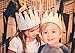Toddler Third Crown Birthday Gray White Party I am 3 B-Day Hat Girl Boy