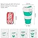 Glike Silicone Collapsible Cup with Lid - Floding Travel Cup/Mug - Lightweight Water/Coffee Drinking Bottle for Outdoor Camping Hiking - BPA Free [19oz]