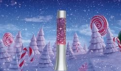 Lightahead® 13" Glitter Glow Lamp with Metal Base