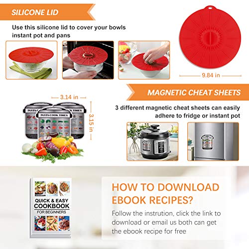 YIHONG 20 Pieces Pressure Cooker Accessories Set Compatible with Instant Pot 6 8 Qt - 2 Steamer Baskets- Non-stick Springform Pan - Stackable Egg Rack - Silicone Egg Bites Mold- with Free Ebook Recipe - Thumbnail 6