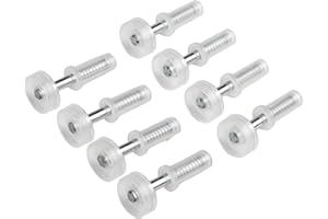 Top Guide Wheel for Bifold Doors, Bifold Door Hardware Repair Kit 8PCS, Nylon and Metal Spring Loaded Door Roller, Closet Doo