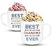 Triple Gifffted Worlds Best Grandparents Coffee Mugs for Grandma and Grandpa Gifts Ideas From Grandkids, Grandchildren, New First Time Grandparent Announcement Christmas Valentines Day, Ceramic 380ml