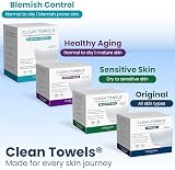 Clean Skin Club Clean Towels XL 50 Ct Facial Towels 100% Biobased view 10