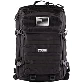 Til Valhalla Project T.V.P. 45L Tactical Backpack, Travel Backpack for Men, Work Bag, Tactical Gear, Hiking, Trekking, Rucking Pack, Molle Style Webbing