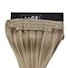 Sunny #18/613 Ash Blonde Mixed Bleach Blonde Halo Hair Extensions Blonde Remy Hair Wire Headband Extensions 16inch 80g/pack
