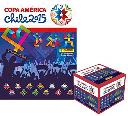 Panini Chile 2015 Copa America Stickers + Album (50 Sticker Packets 350 stickers)